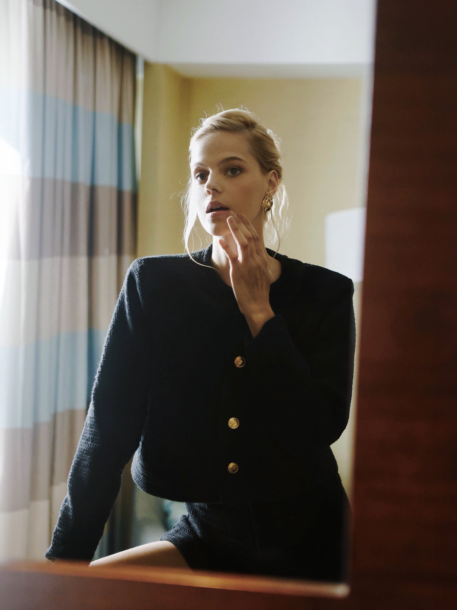 BLACK TWEED JACKET-3