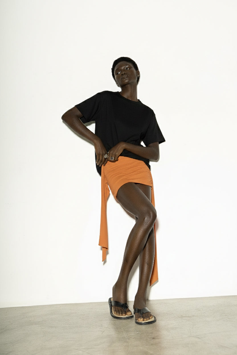 SAIA DE MALHA LARANJA