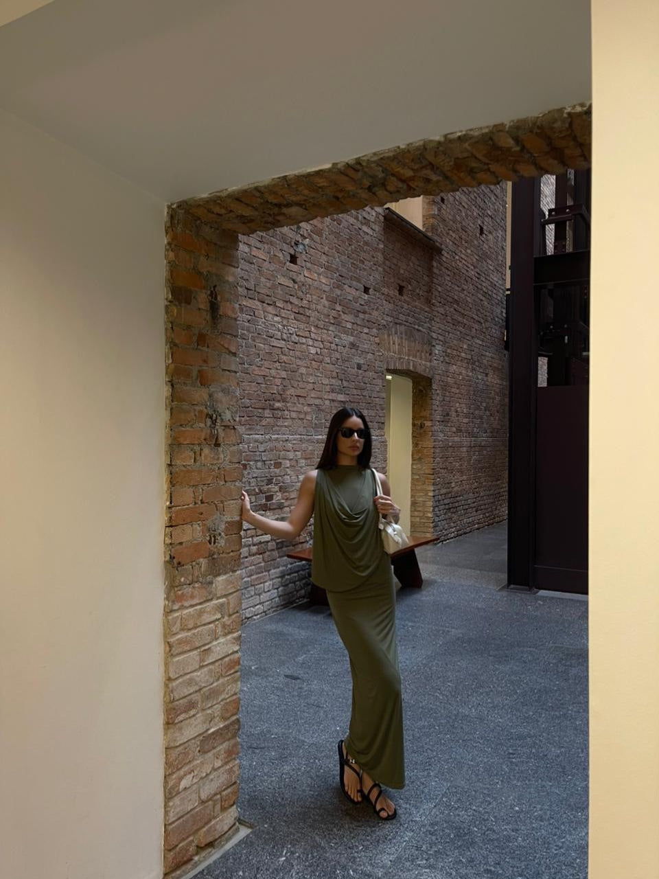 VESTIDO MIDI 2 EM 1 VERDE