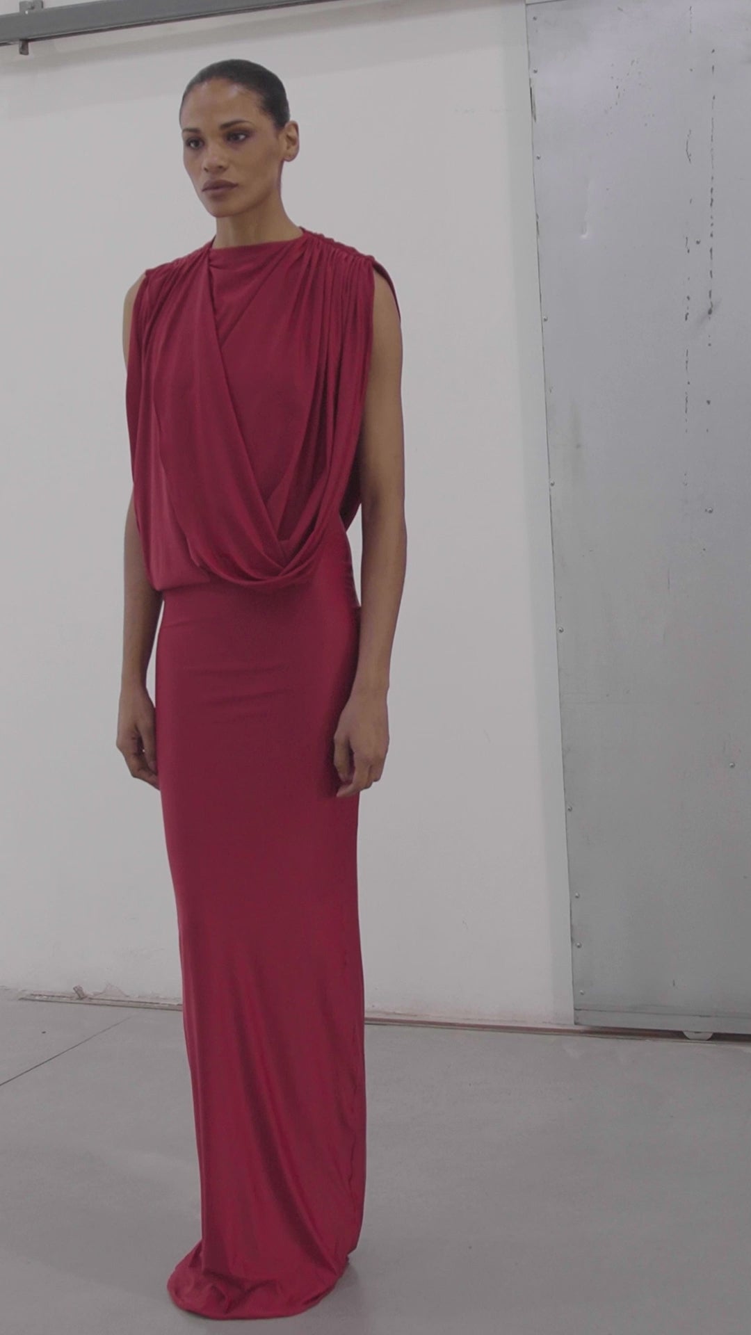PRÉ-VENDA VESTIDO LONGO COM DRAPEADO-10